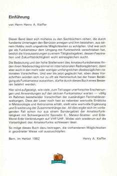 VHF UHF Funkverfahren und Betriebstechnik - Pierre Pasteur HB9QQ - 1982