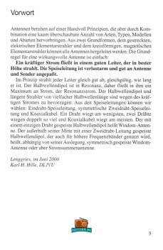 Windom- und Stromsummen-Antennen - Karl H. Hille DL1VU - 2000