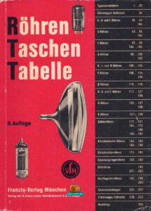 RÖHREN TASCHEN TABELLE - 9. Auflage - 1963